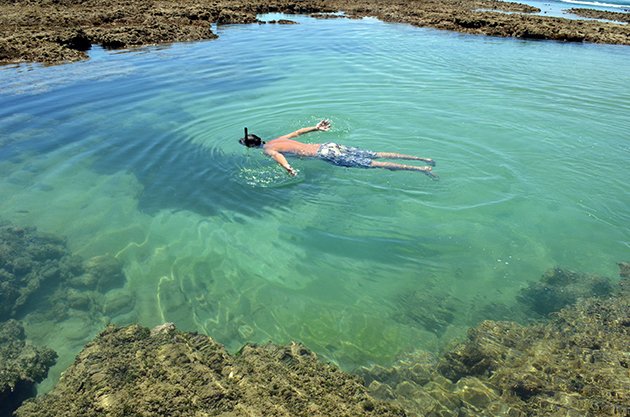 Diversão em Morro de São Paulo é encontrar a sua própria piscina natural!