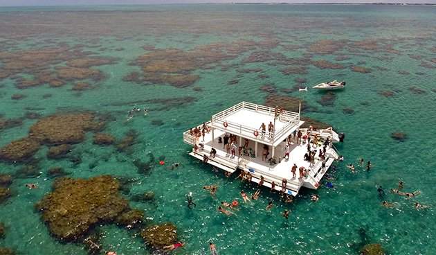 Mar perfeito pro mergulho em Maracajaú - RN