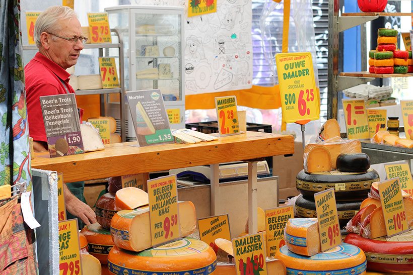 Feira em Amsterdam: Albert Cuyp Market no The Pijp