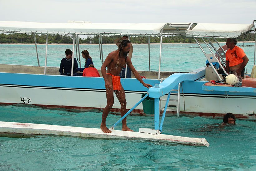 Embarcação na Polinésia Francesa