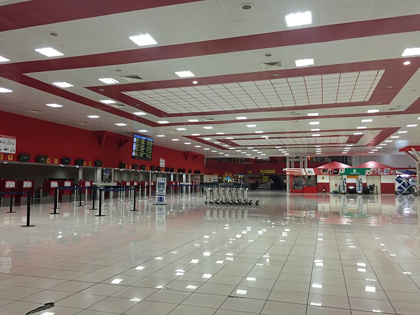 Checkin do Aeroporto Internacional de Havana em Cuba