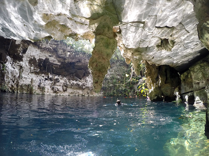 Cenote arco-íris, los 7 cenotes