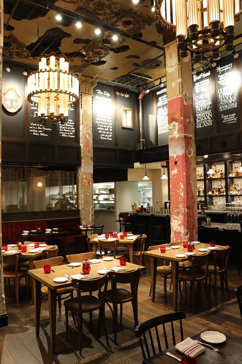 398 Brasserie, restaurante localizado no Hotel G