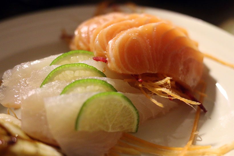 Sushi em Goiânia - Seleção de sashimis do sushiman