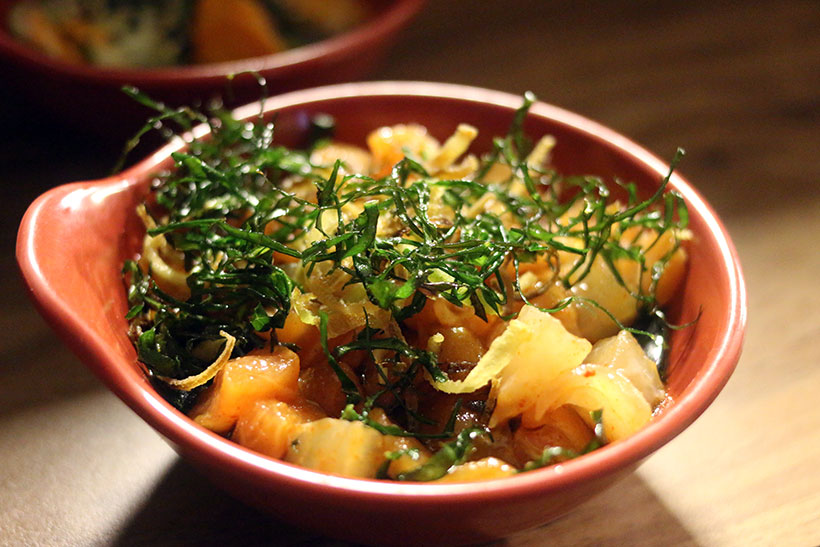 Bônus para a couve crocante que tinha no tataki