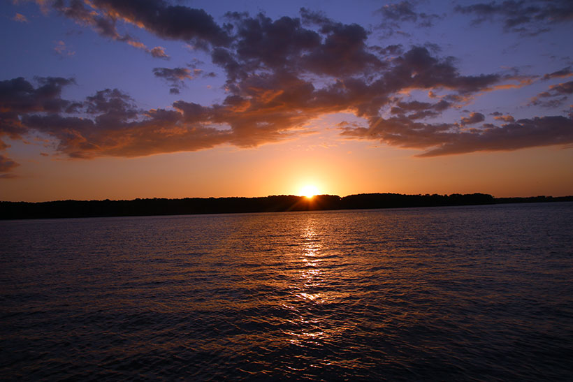 Fim do dia no Delta do Parnaíba