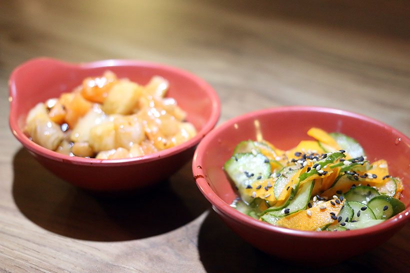 Sunomono e Tataki par começar bem a noite