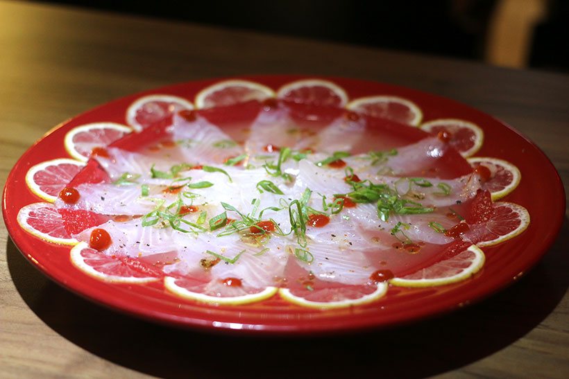 Carpaccio de Tilápia no Izu
