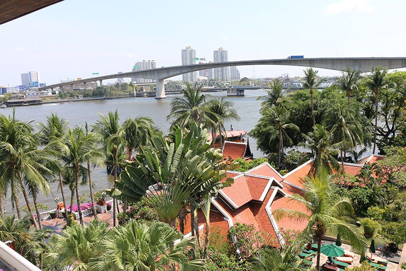Vista da janela do meu quarto no Anantara