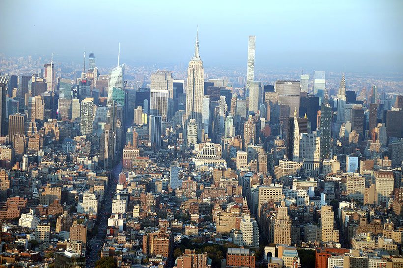 Visual imbatível dos edifícios de Midtown