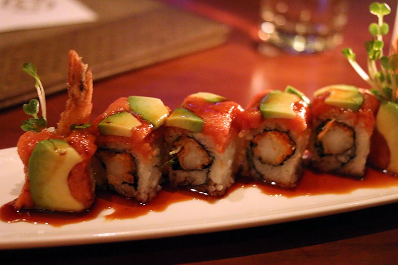 Tiger Roll no Blue Ribbon Sushi Bar