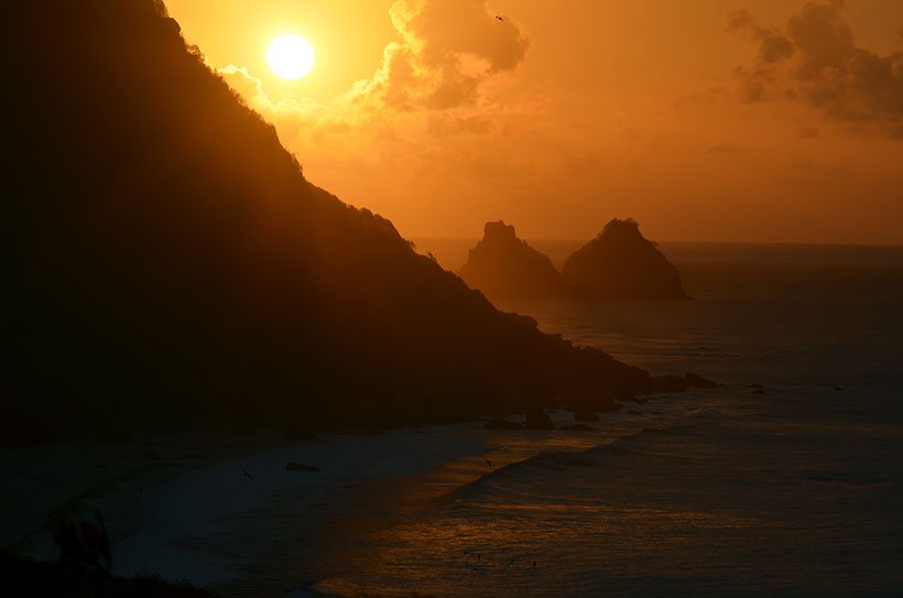 Lugar perfeito para admirar ao pôr do sol em Fernando de Noronha