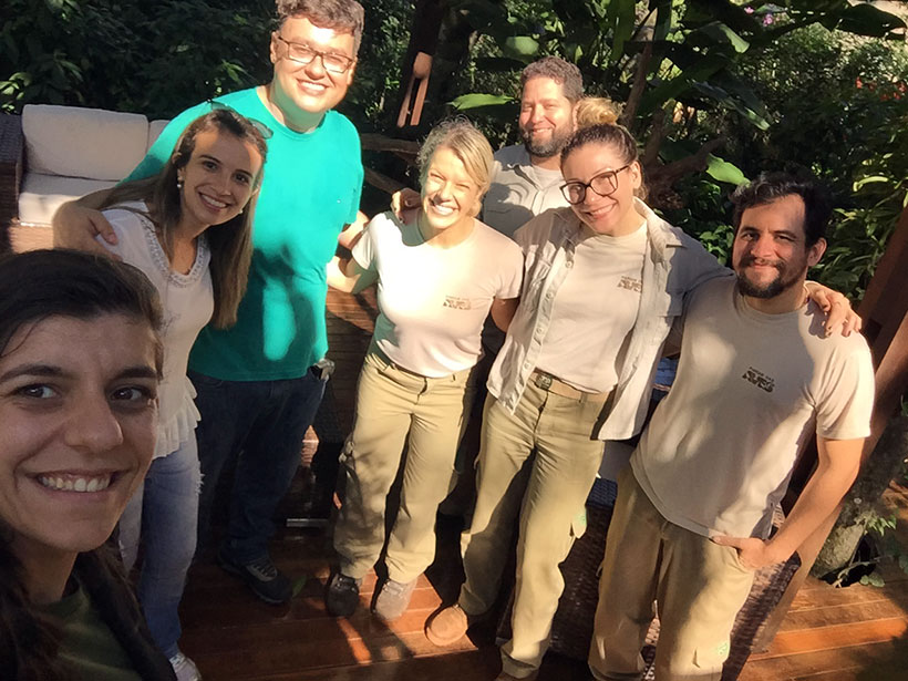 equipe backstage parque das aves