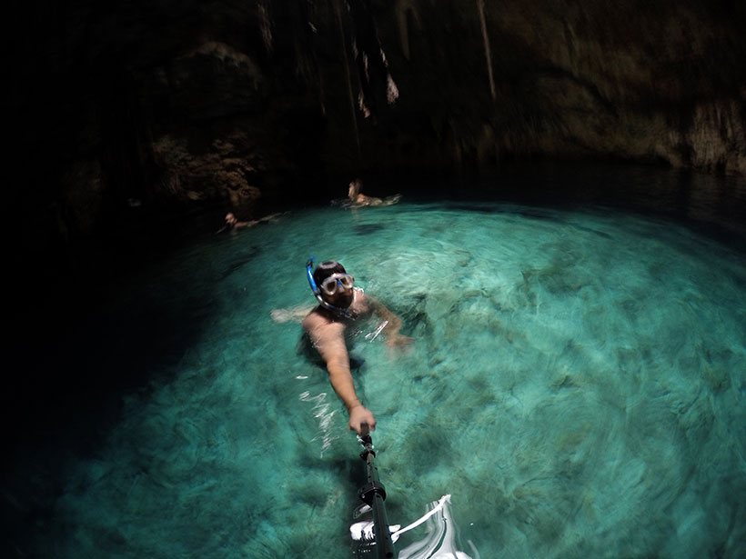 Águas esverdeadas em Cenotes próximos a Cuzamá, em Yucatán