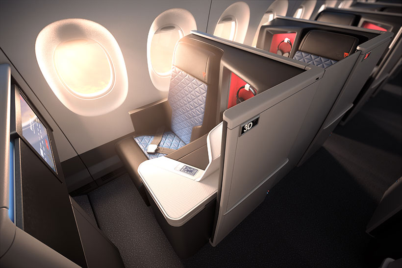 melhores classes executivas: Delta One Suites no A350