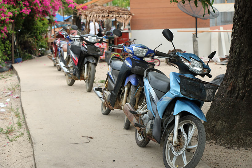 Uma ilha sem carros, mas com motos em excesso!