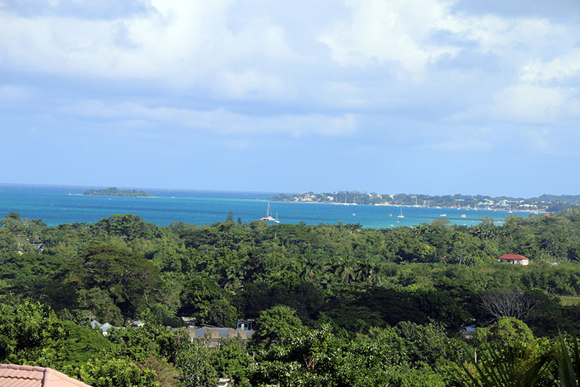 Vista obtida desde a minha alternativa de hospedagem em Negril