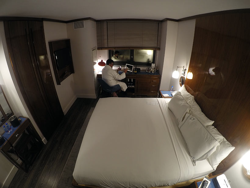 Desfrutando de noites tranquilas no Hotel Hugo de Nova York