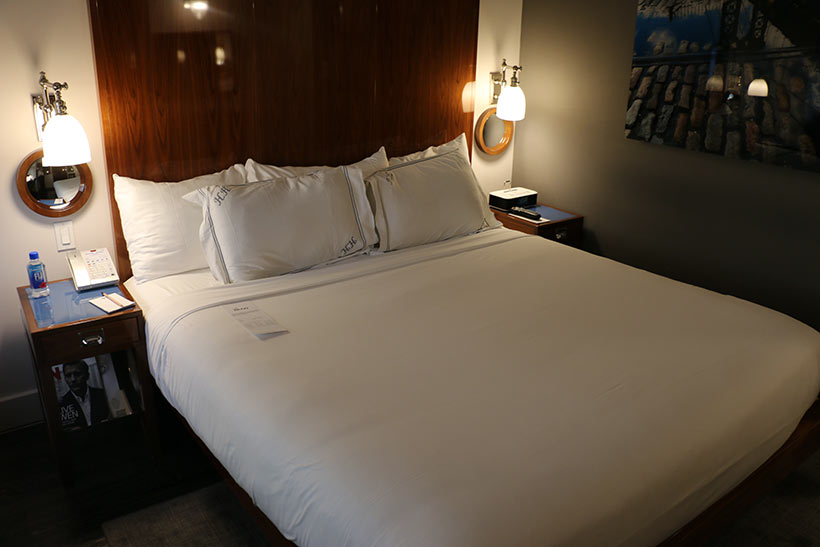 Os aposentos do Hotel Hugo