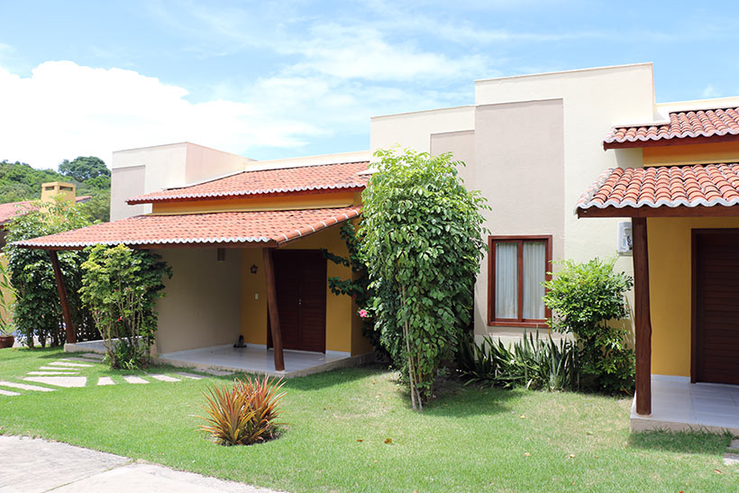 Modelo das residências no Bosque da Praia Apart Hotel