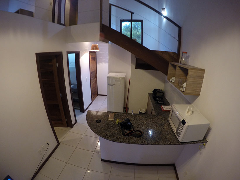 Cozinha integrada com a sala de estar