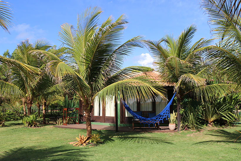 Uma das cabanas da Paua Boutique Hotel