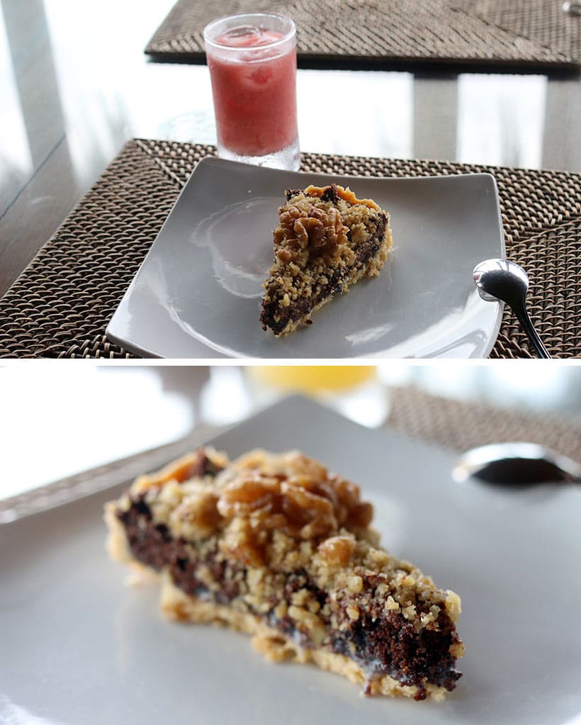 Torta maravilhosa para fechar o café com chave de ouro
