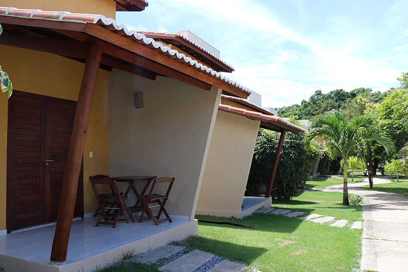 Varandinha dos apartamentos do Bosque da Praia
