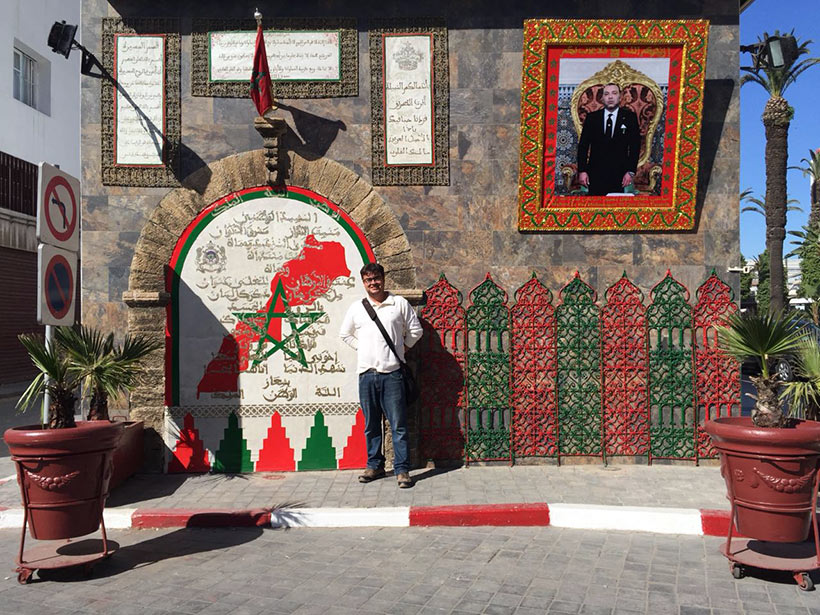 Foto em algum lugar da medina de Casablanca, Marrocos