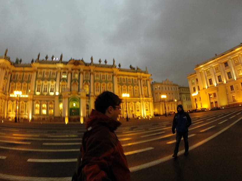 Caminhando e caminhando mais ainda nas cidades da Rússia