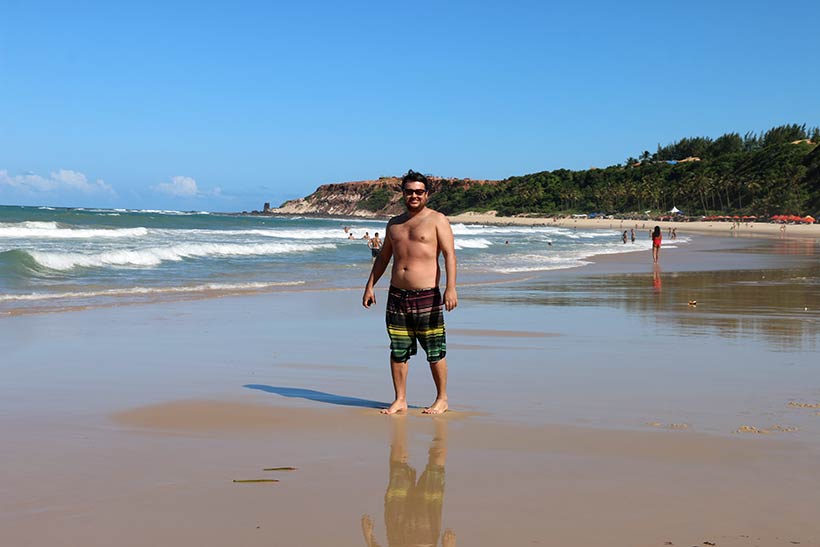 Gordo e feliz da vida na Praia do Amor!