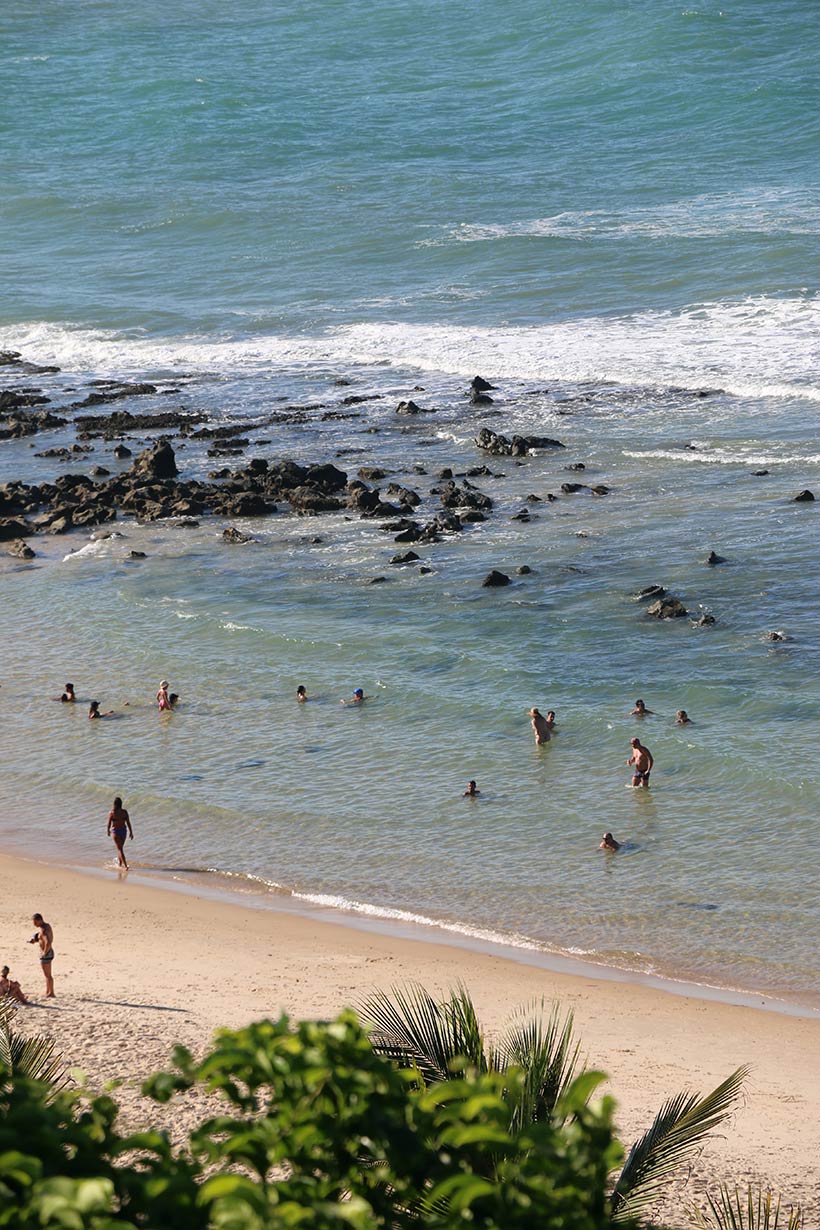 Outro ângulo de visão da piscina natural em Pipa