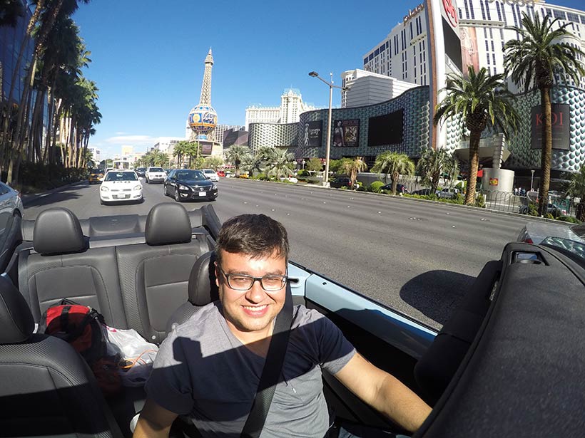 Passear de conversível pela Strip de Las Vegas