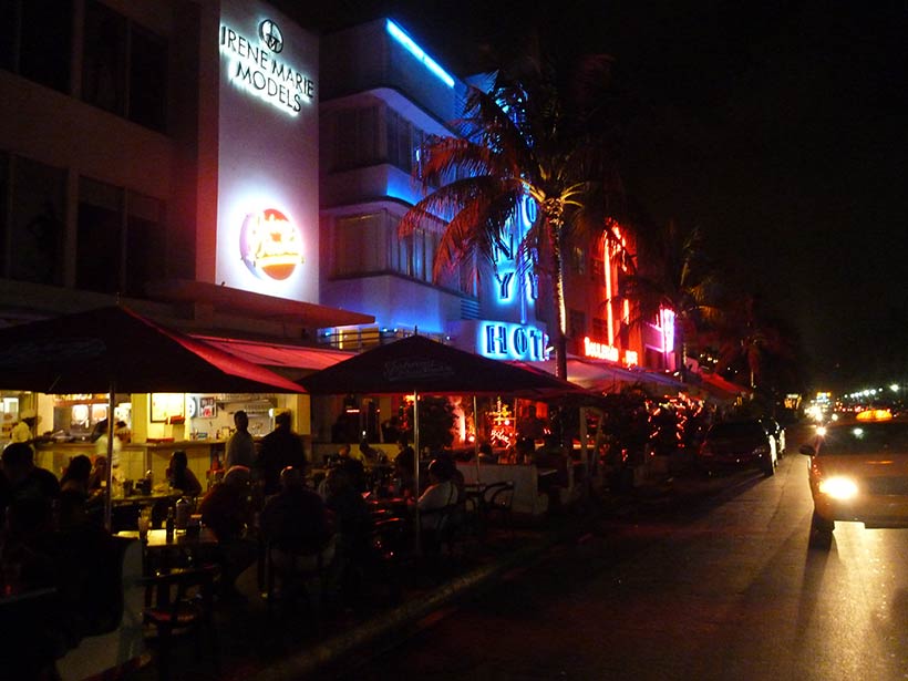 Ocean Drive em Miami Beach