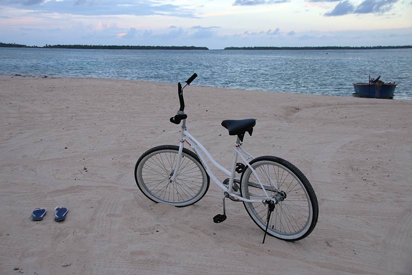 Rodando as ilhas da Polinésia Francesa de bicicleta