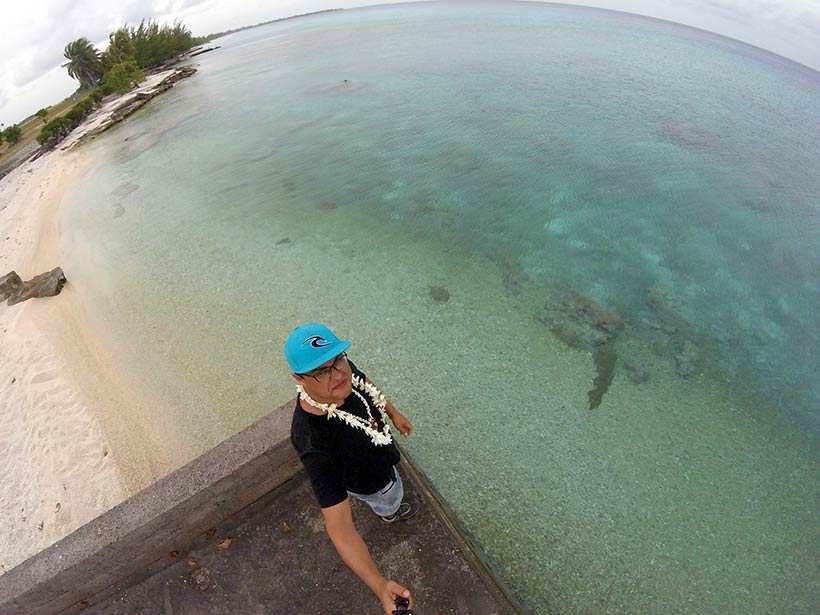 Em Rangiroa na Polinésia Francesa