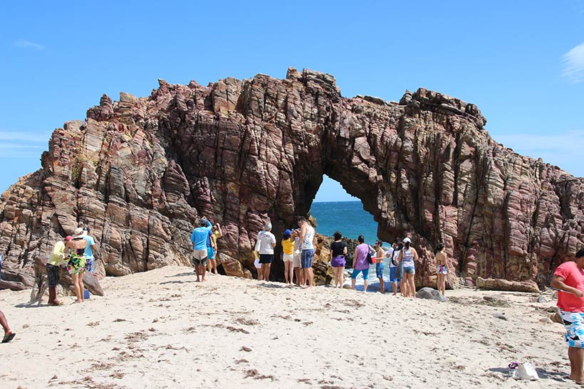 Pedra furada em Jericoacoara