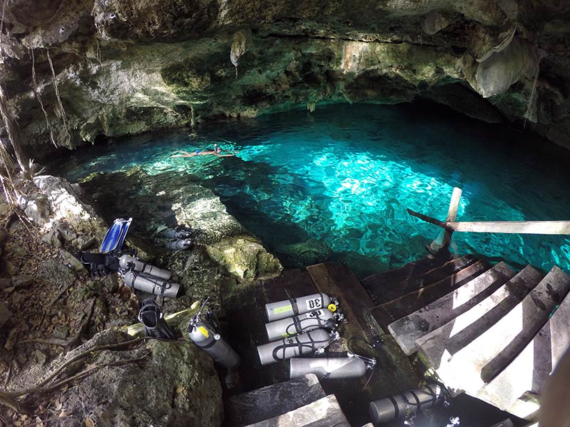 cenotes mexico: Dós Ojos em Quintana Roo