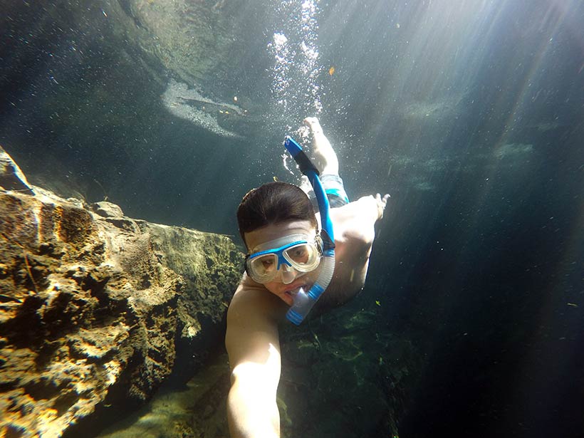 Mergulho em Los 7 Cenotes