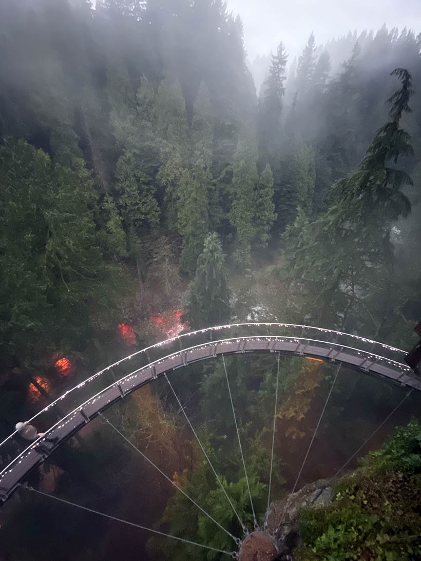 Uma das pontes do Capilano Bridge Park