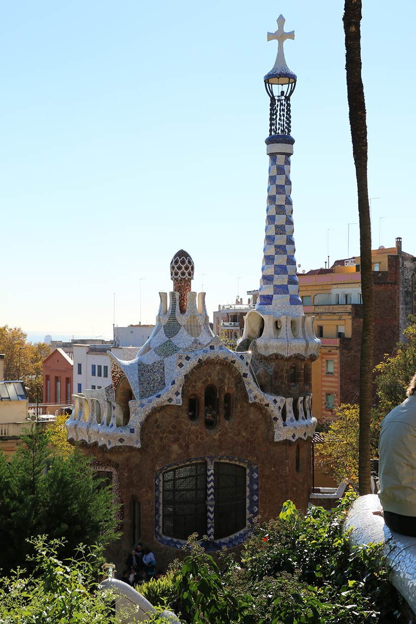 Paisagens incríveis no Parque Guell