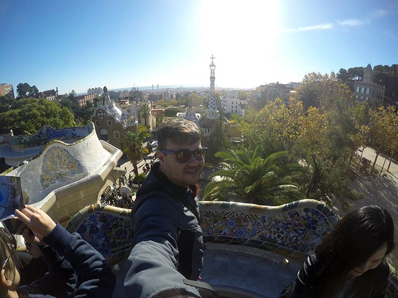 Vista do Parque Guell em Barcelona