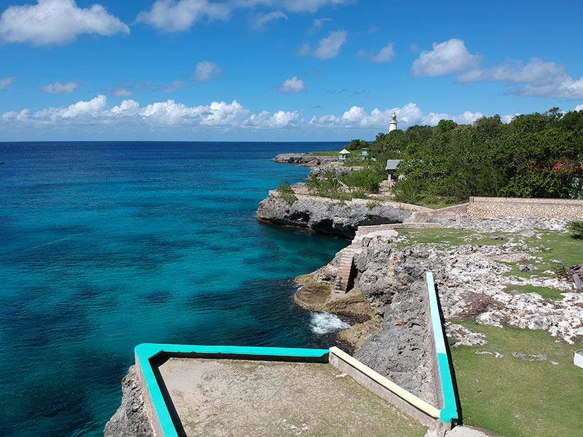 Paisagens naturais na Jamaica