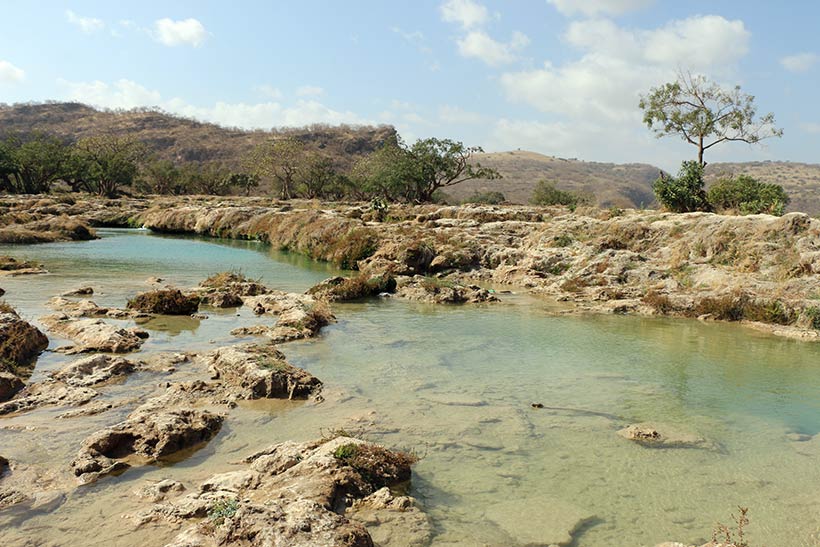 Lugar lindo próximo a Salalah, no Omã