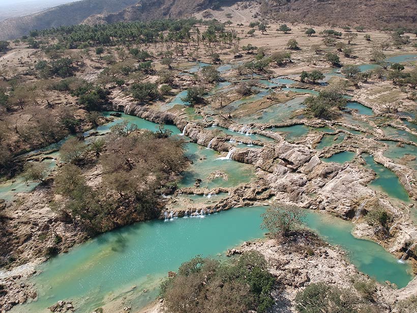 Paisagens naturais no Omã