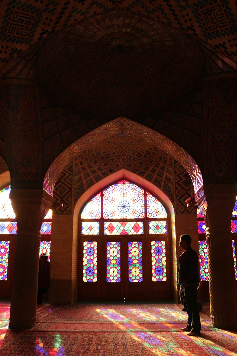 Visual incrível dentro da Mesquita