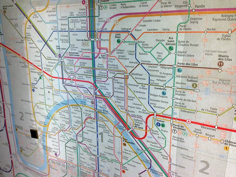 Mapa do Metrô de Paris