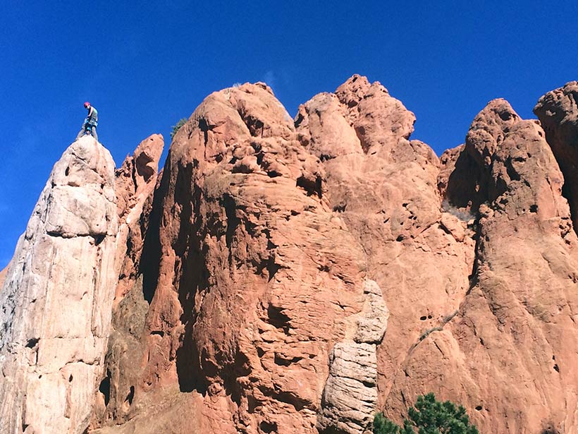 Escalada no Garden of the Gods