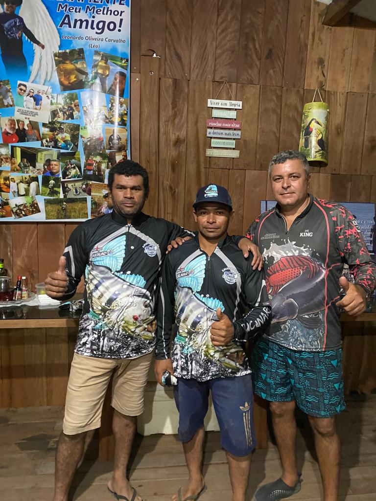 Natalino, Gilmar e o Júnior do Horotory Camping