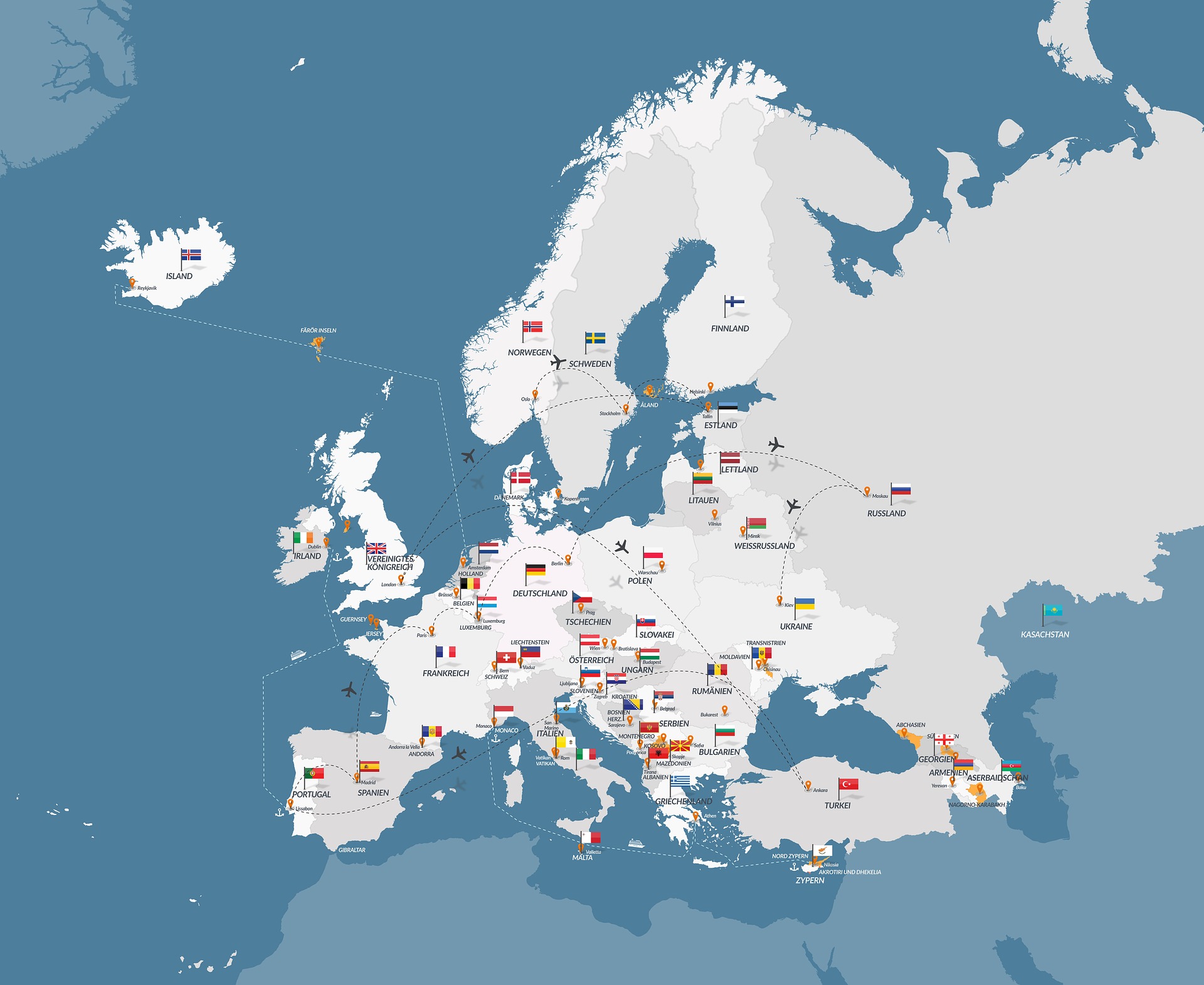 Mapa da Europa